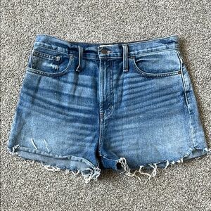 Madewell Blue Jean Shorts Classic Cut-Off